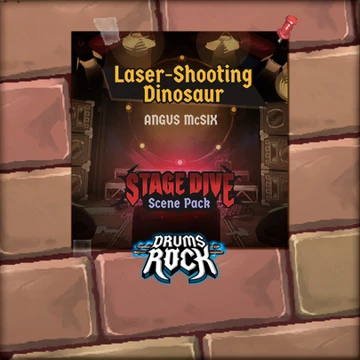 О товаре Drums Rock: Angus McSix - 'Laser-Shooting Dinosaur'